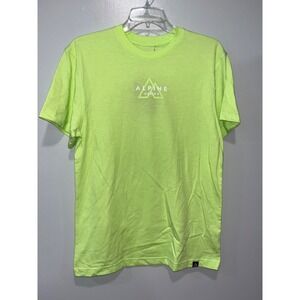 Alpine Design Mens Short Sleeve T-Shirt Size Small‎ Lime Green Earth